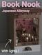 Japanese Alleyway Book Nook LED Lighted Cherry Blossom Diorama Bookshelf Decor