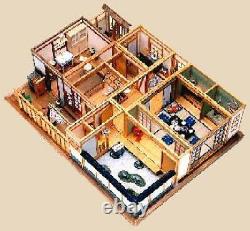 Japanese Style Room Front Yard Entrance 112 Doll House Handmade Building Kit