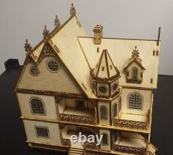 Jasmine Gothic Victorian Dollhouse Quarter Scale/ 148 Scale Kit