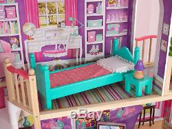 Jumbo Furniture Dollhouse American Girl Toy Tall Doll Play House Large Mansion