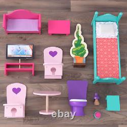 Jumbo Furniture Dollhouse American Girl Toy Tall Doll Play House Large Mansion