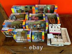 Kaleidoscope Doll House Bozart Lot of NEW and used furniture, people, orig. Box