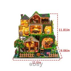 Kapu Forest HD Miniature DIY Doll House Wooden Building Kits for Adult Gifts