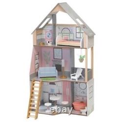 KidKraft Alina Wooden Dollhouse with 15 Play Furniture Accessories New Sealed BOX