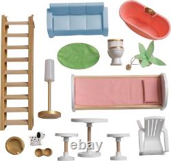 KidKraft Alina Wooden Dollhouse with 15 Play Furniture Accessories New Sealed BOX