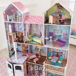 KidKraft Country Estate Wooden Dollhouse with 30 Pieces of Furniture