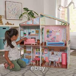 KidKraft Designed by MeTMagnetic Makeover Wooden Dollhouse withAccessories ALKC6