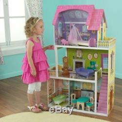 KidKraft Florence Dollhouse + 10 accessories Girls Barbie Doll House Playset Toy