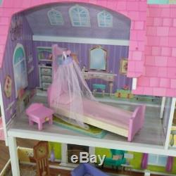 KidKraft Florence Dollhouse + 10 accessories Girls Barbie Doll House Playset Toy