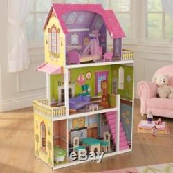 KidKraft Florence Dollhouse + 10 accessories Girls Barbie Doll House Playset Toy