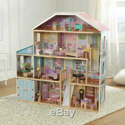 KidKraft Grand View Mansion Children's Play Dollhouse with EZ Kraft Assembly
