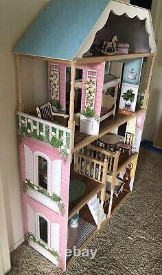 KidKraft Grand View Mansion Dollhouse with EZ Kraft Assembly