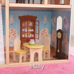 KidKraft Majestic Mansion Classic Dollhouse 8 Rooms & 4 Levels with 34pc Accessory