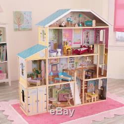 KidKraft Majestic Mansion Dollhouse Play Set 34 Accessories Kids Toy Doll House