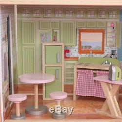 KidKraft Majestic Mansion Pretend Play Wooden Dollhouse with Furniture (Used)