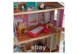 KidKraft Majestic Mansion Wooden Dollhouse with 34 Accessories NEW