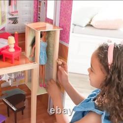 KidKraft Majestic Mansion Wooden Dollhouse with 34 Pcs, Elevator, Garage, Gift 3+