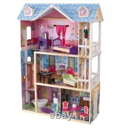 KidKraft My Dreamy Wooden Dollhouse with 14 Accessories 34in x 15.5in x 47.75in