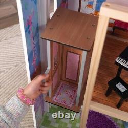 KidKraft My Dreamy Wooden Dollhouse with 14 Accessories 34in x 15.5in x 47.75in