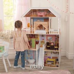 KidKraft Savannah Wooden Dollhouse with Porch Swing & 14 Accessories Ages 3+