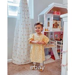 KidKraft Savannah Wooden Dollhouse with Porch Swing & 14 Accessories Ages 3+