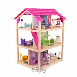 KidKraft So Chic Dollhouse with 46 Accessories