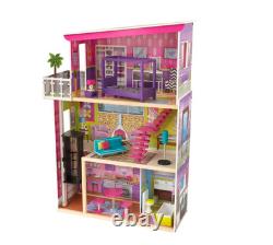 KidKraft Super Model Wooden Dollhouse with Elevator & 11 Accessories 50 inch
