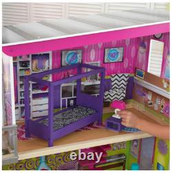KidKraft Super Model Wooden Dollhouse with Elevator & 11 Accessories 50 inch
