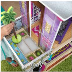 KidKraft Super Model Wooden Dollhouse with Elevator & 11 Accessories 50 inch