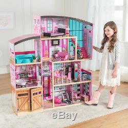 KidKraft Wooden Dollhouse Shimmer Mansion for 12 Inch Dolls Brand new