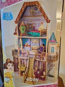 Kidkraft Disney Princess 13 Piece Belle Enchanted Dollhouse New Open Box