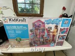 Kidkraft Pool Party Mansion Dollhouse With Ez Kraft Assembly New
