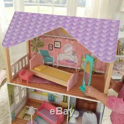 Kidkraft Poppy Dollhouse Wooden Dollhouse Fits Barbie Sized Dolls