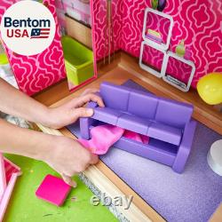 Kidkraft Uptown Wooden Modern Dollhouse with Lights & Sounds, Pool and Accessor