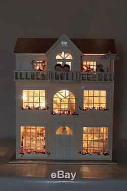 Kits dream Super large DIY Wood Dollhouse Miniature With Furniture 13812A