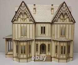 Kristiana Tudor Dollhouse 124 scale Dollhouse WITHOUT shingles Kristiana Tudor Dollhouse 124 scale Dollhouse WITHOUT shingles