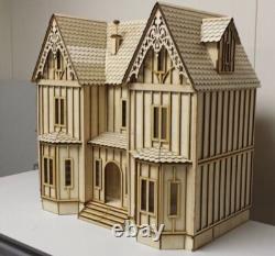 Kristiana Tudor Dollhouse 124 scale Dollhouse WITHOUT shingles Kristiana Tudor Dollhouse 124 scale Dollhouse WITHOUT shingles