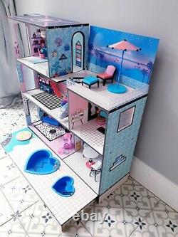 LOL Doll Surprise OMG House With Furniture, Accessories and Extras Bundle Wood