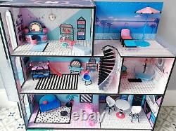 LOL Doll Surprise OMG House With Furniture, Accessories and Extras Bundle Wood