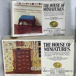 LOT Vintage House Of Miniatures 1970s XACTO Collectors Series 20 LOT Furnitures