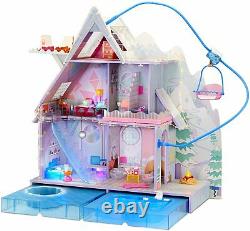 L. O. L. Surprise! O. M. G. Winter Chill Cabin Wooden Doll House with 95+ Surprises