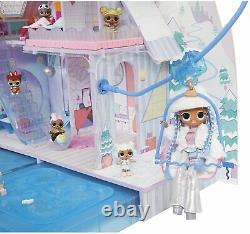 L. O. L. Surprise! O. M. G. Winter Chill Cabin Wooden Doll House with 95+ Surprises