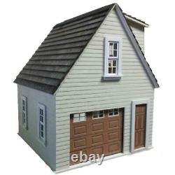 Lansdowne Single One Car Garage Dolls House Flat Pack Kit Laser Cut