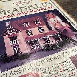 Large 3 Story Vintage Artply The Franklin Wood Dollhouse Kit Model 124 1978