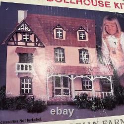 Large 3 Story Vintage Artply The Franklin Wood Dollhouse Kit Model 124 1978