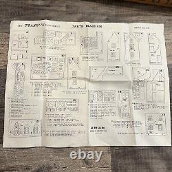 Large 3 Story Vintage Artply The Franklin Wood Dollhouse Kit Model 124 1978