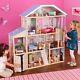Large Doll House Big Barbie Wooden Mansion Accessories Girls Playhouse Dolls Set