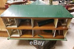 Large Wood Doll House Electric Hand made Vintage dollhouse