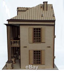 Laser cut wooden mansion house model Kit dolls house kit diy project flat packed