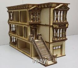 Lisa Painted Lady San Francisco Garage/French Door 148 Scale Dollhouse Kit